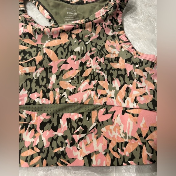 Sweaty Betty Power Frame Racerback Sports Bra S Green Pink - Picture 4 of 10
